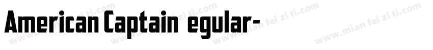 American Captain Regular字体转换